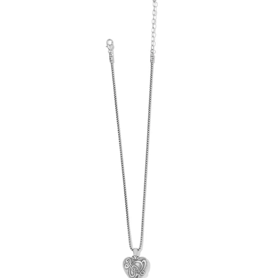 Necklaces>Brighton One Heart Pendant Necklace Silver