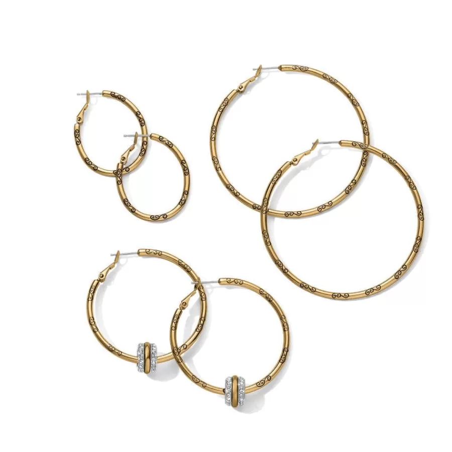 Earrings | Charm Necklaces & Holders>Brighton Oval Hoop Charm Earrings