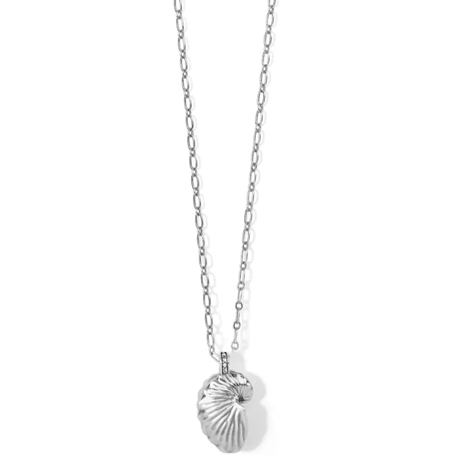 Necklaces>Brighton Paper Nautilus Shell Necklace Silver