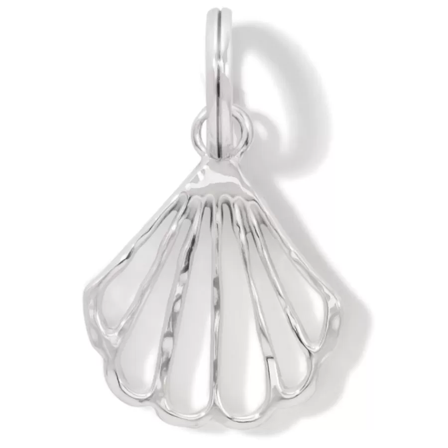 Charms>Brighton Paradise Cove Scallop Shell Charm Silver