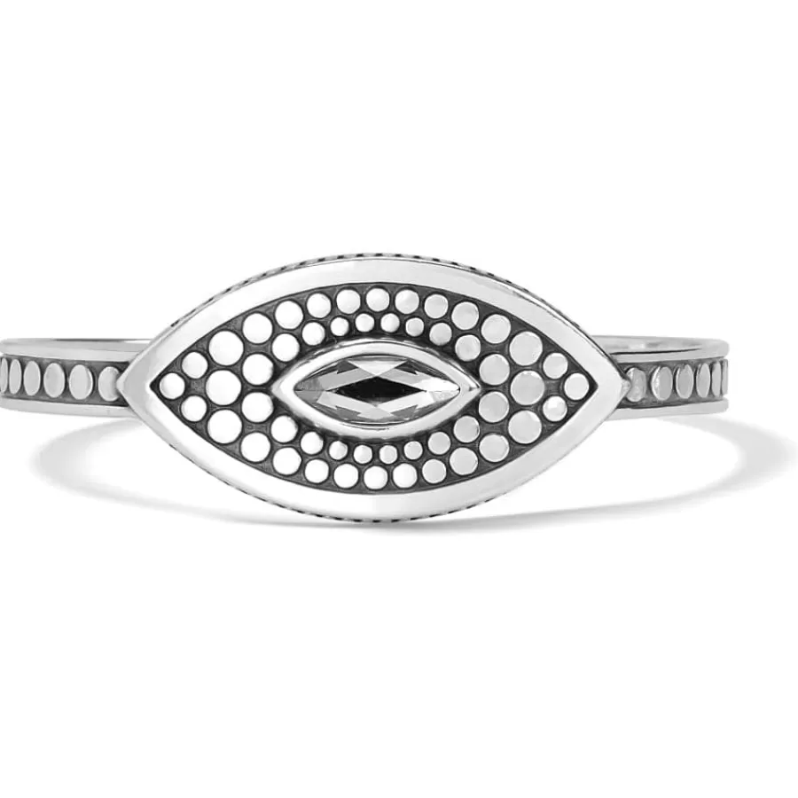 Bracelets>Brighton Pebble Disc Marquise Cuff Bracelet Silver-SilverShade