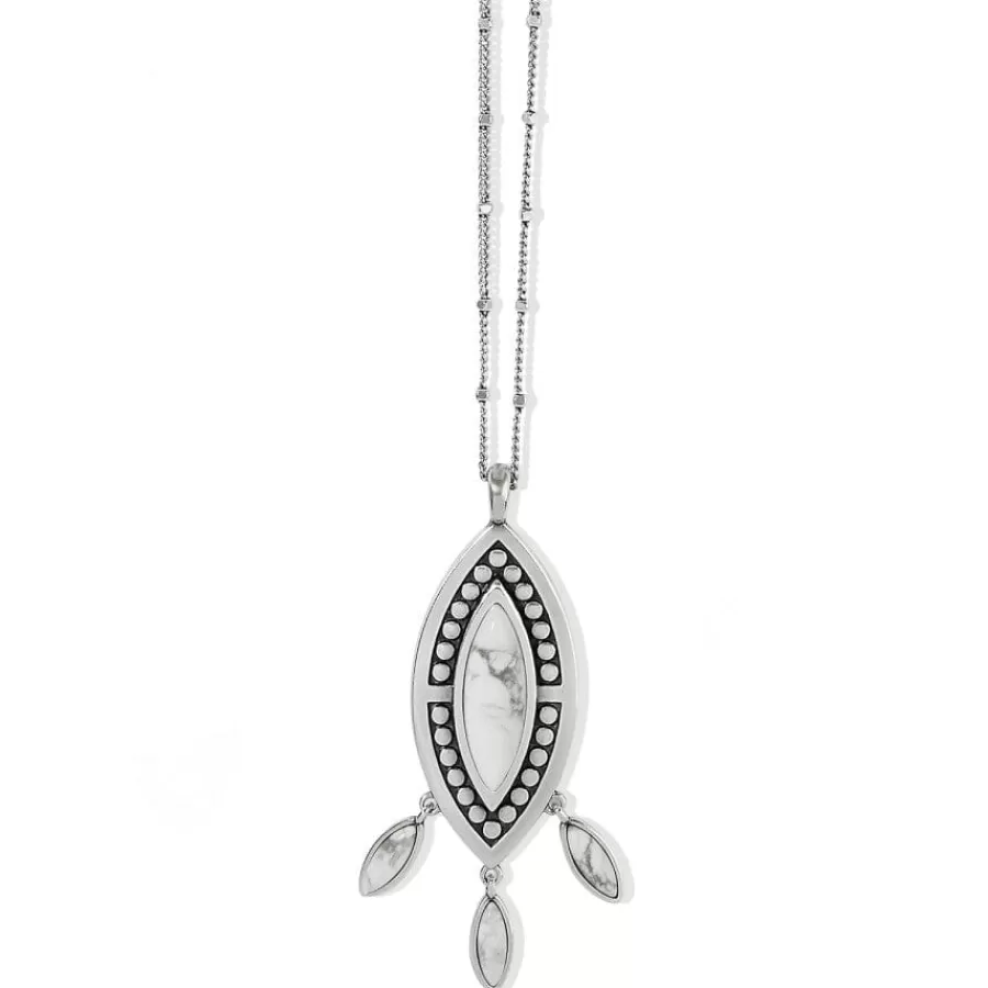 Necklaces>Brighton Pebble Dot Dream Howlite Convertible Necklace Silver-White