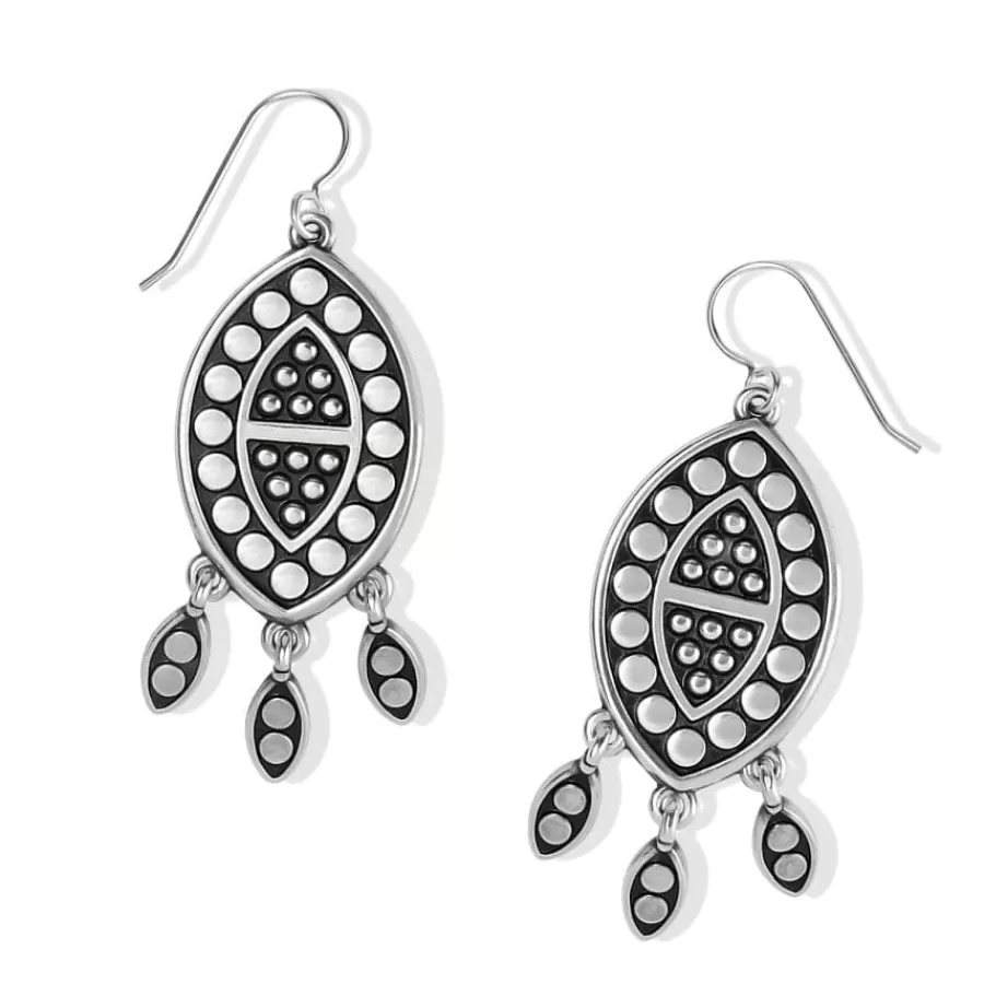 Earrings>Brighton Pebble Dot Dream Howlite French Wire Earrings Silver-White