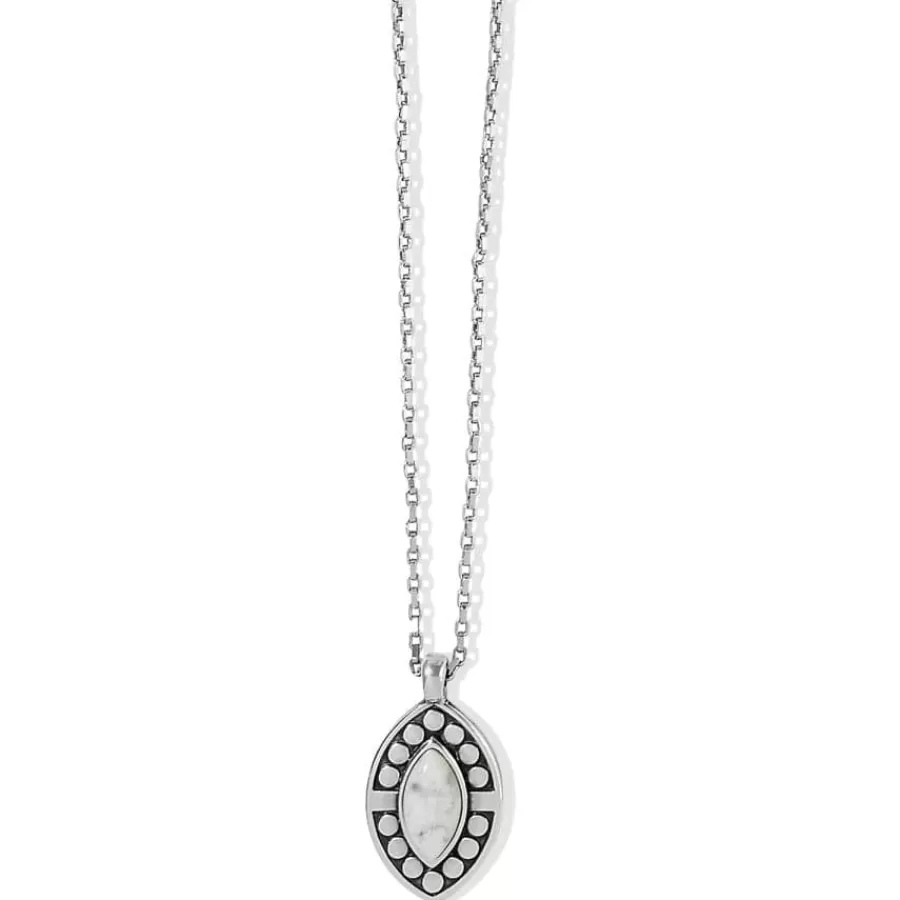 Necklaces>Brighton Pebble Dot Dream Howlite Short Necklace Silver