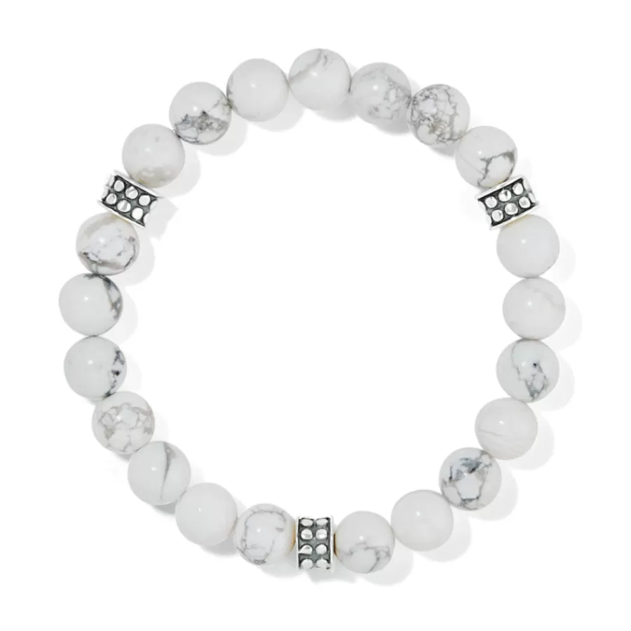 Bracelets>Brighton Pebble Dot Dream Stretch Bracelet Silver-White