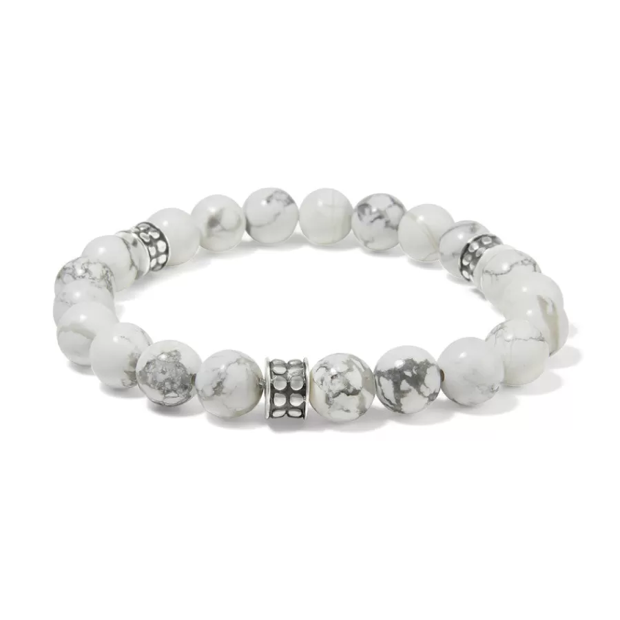 Bracelets>Brighton Pebble Dot Dream Stretch Bracelet Silver-White