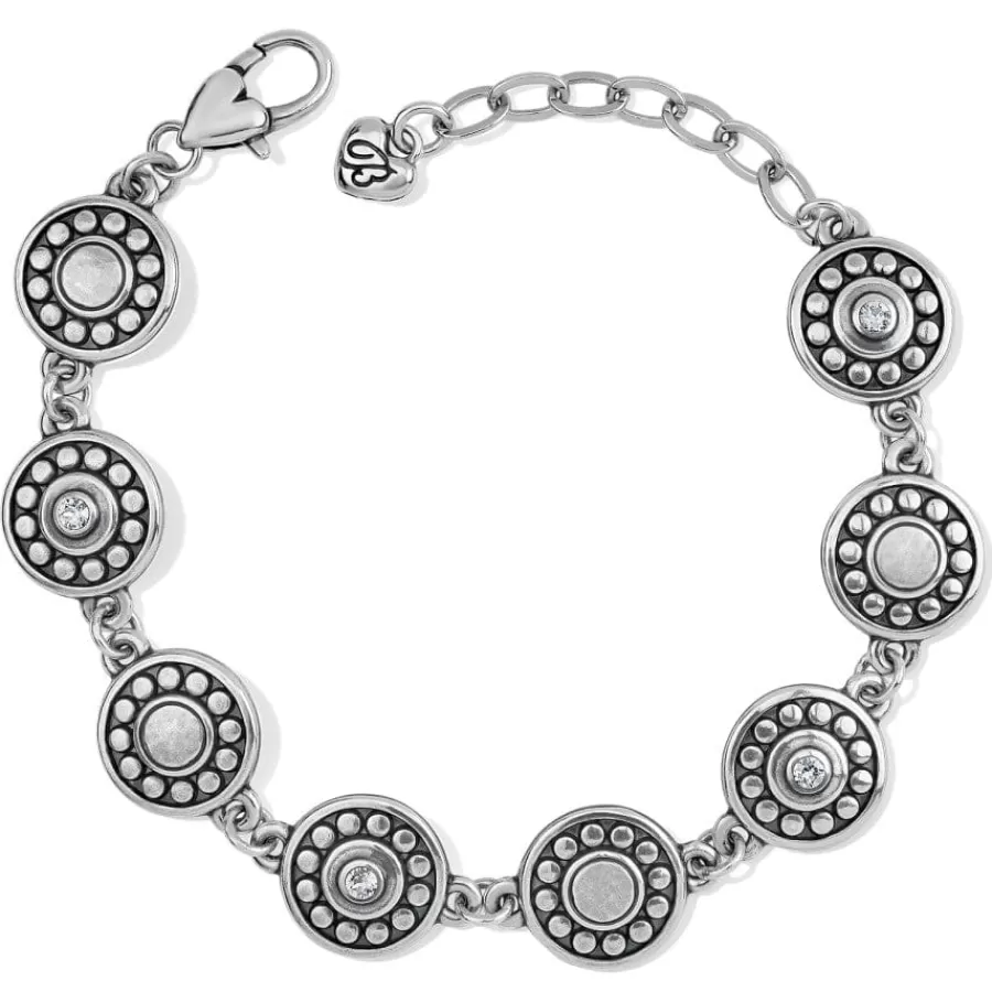 Bracelets>Brighton Pebble Dot Medali Bracelet Silver