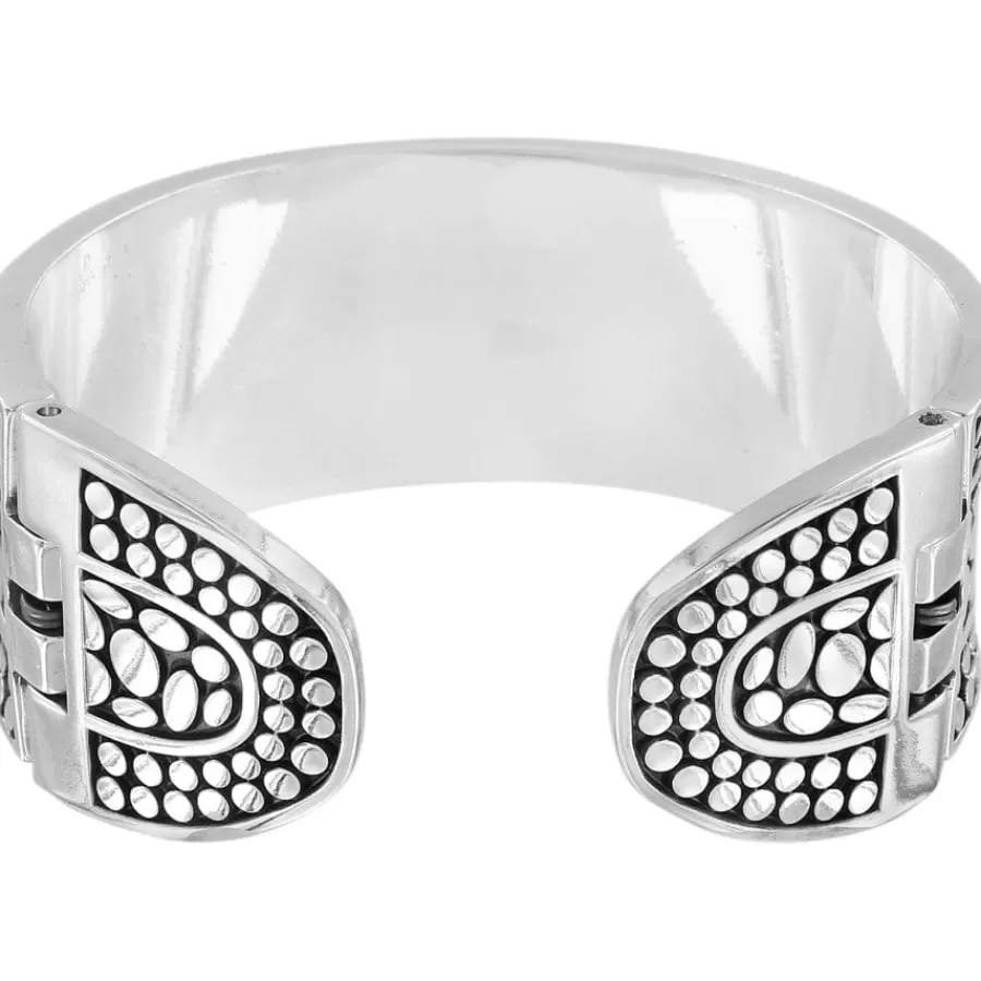 Bracelets>Brighton Pebble Double Hinged Bangle Silver