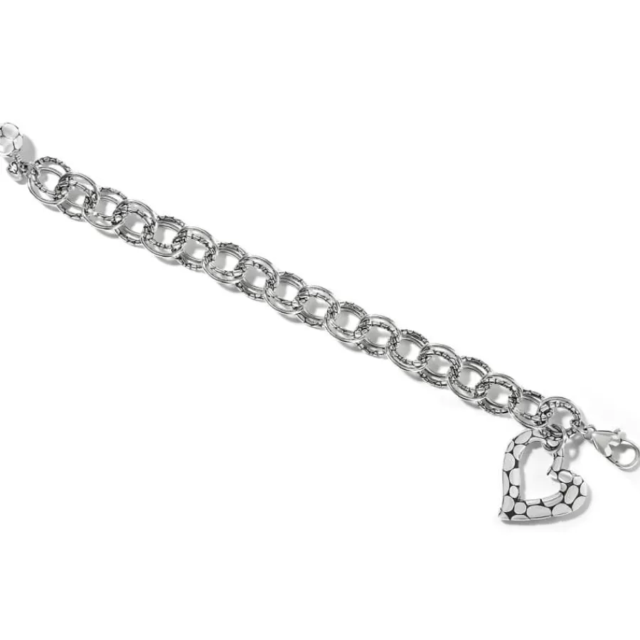 Bracelets | Smart Bands>Brighton Pebble Heart Bracelet Silver