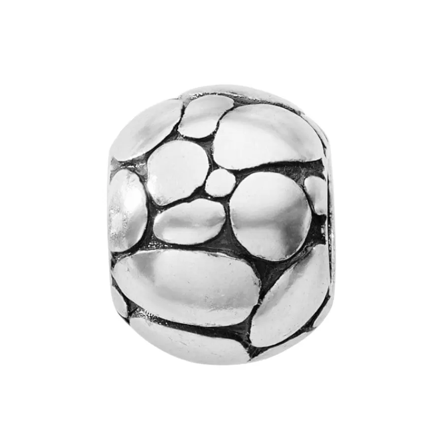 Beads & Spacers>Brighton Pebble Large Bead Silver