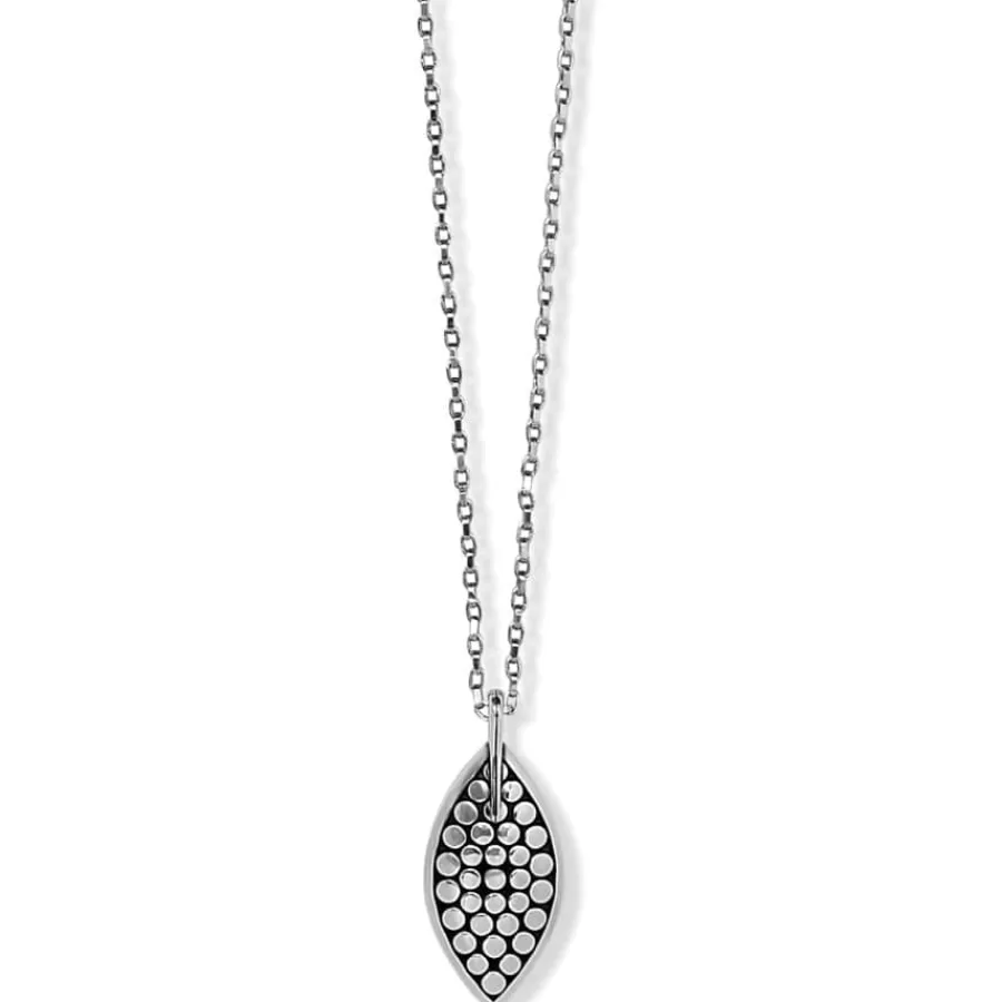 Necklaces>Brighton Pebble Leaf Short Necklace Silver