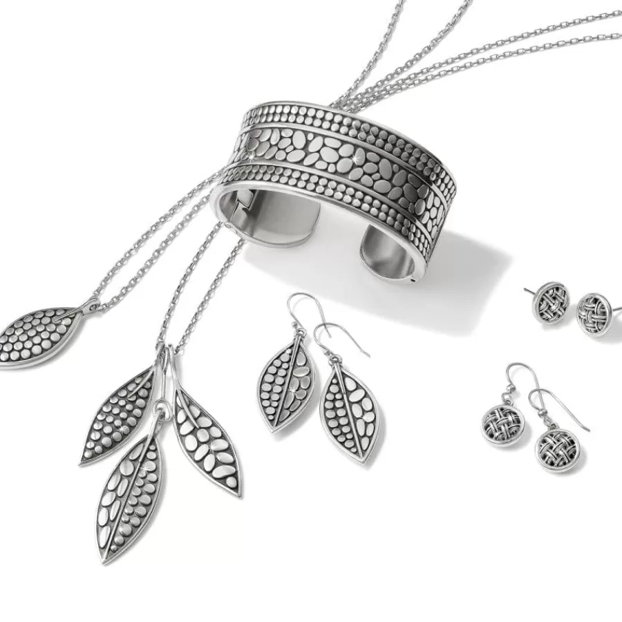 Necklaces>Brighton Pebble Leaf Short Necklace Silver