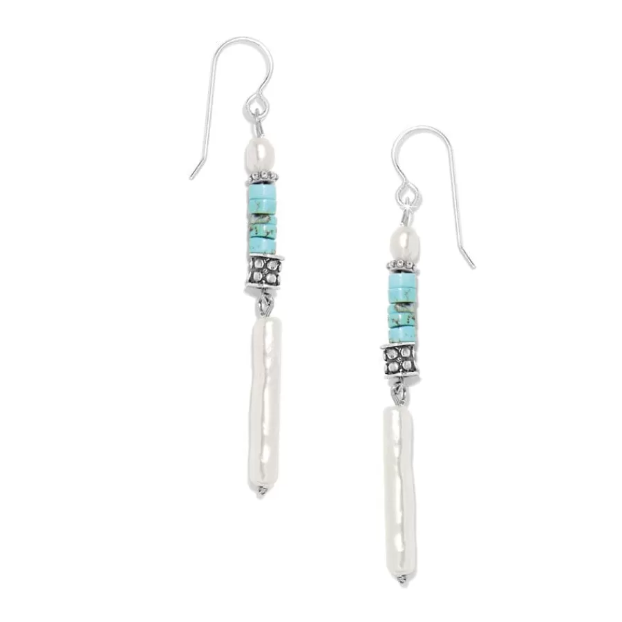 Earrings>Brighton Pebble Pearl Coast French Wire Earrings Silver-Pearl