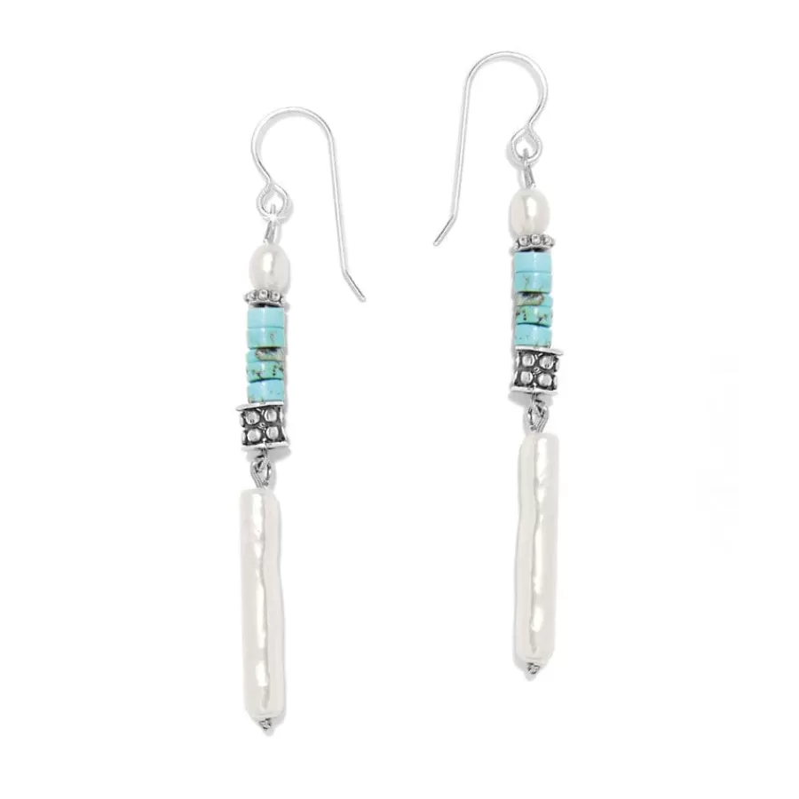 Earrings>Brighton Pebble Pearl Coast French Wire Earrings Silver-Pearl