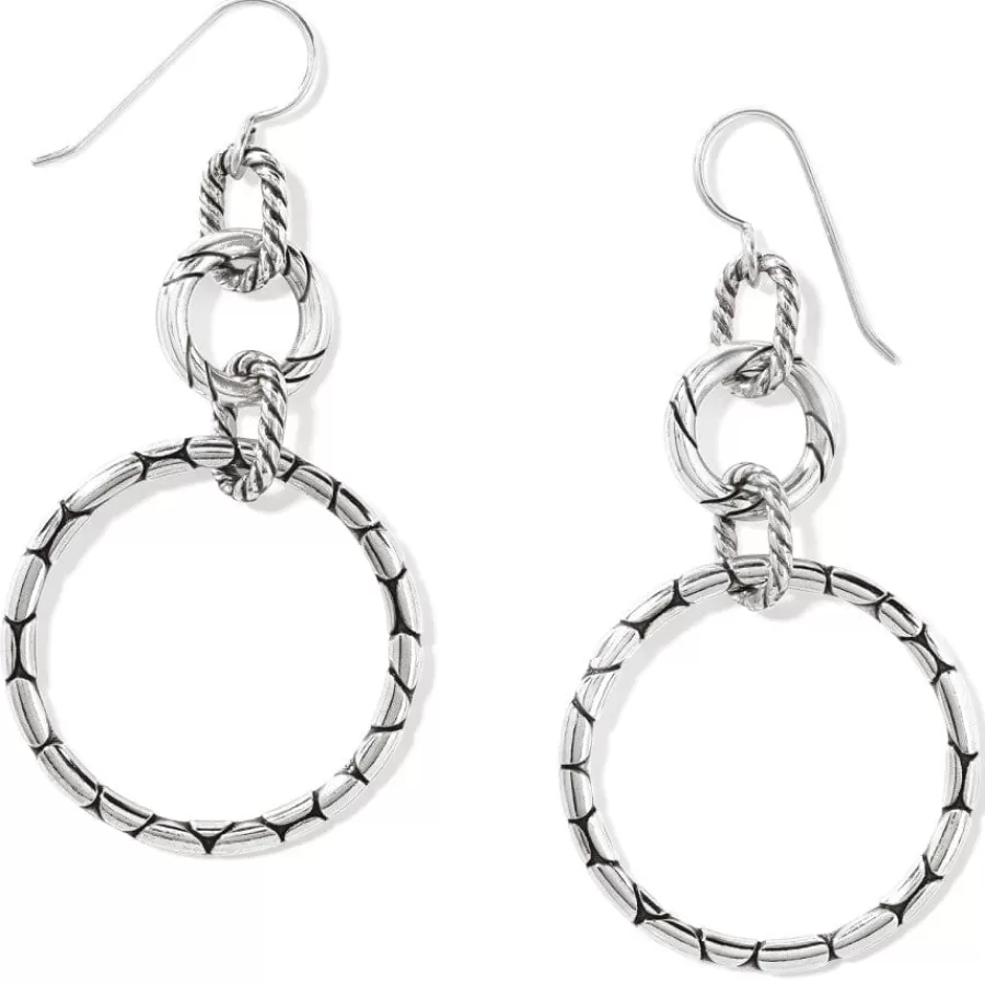 Earrings>Brighton Pebble Rings French Wire Earrings Silver