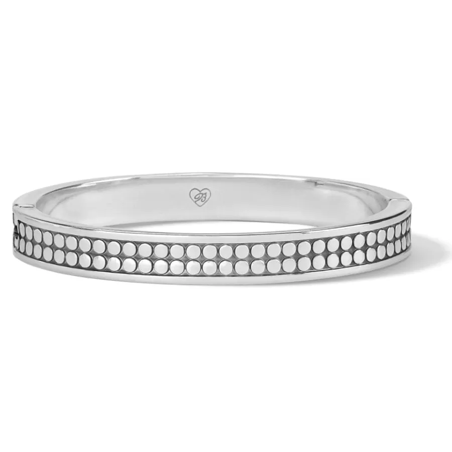 Bracelets>Brighton Pebble Round Hinged Bangle Silver