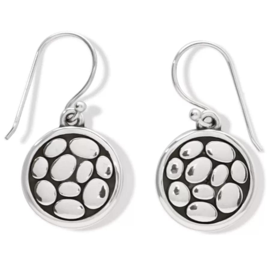 Earrings>Brighton Pebble Round Reversible French Wire Earrings Silver