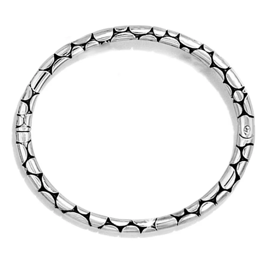 Bracelets | Smart Bands>Brighton Pebble Slim Hinged Bangle Silver