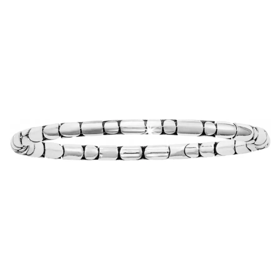 Bracelets | Smart Bands>Brighton Pebble Slim Hinged Bangle Silver