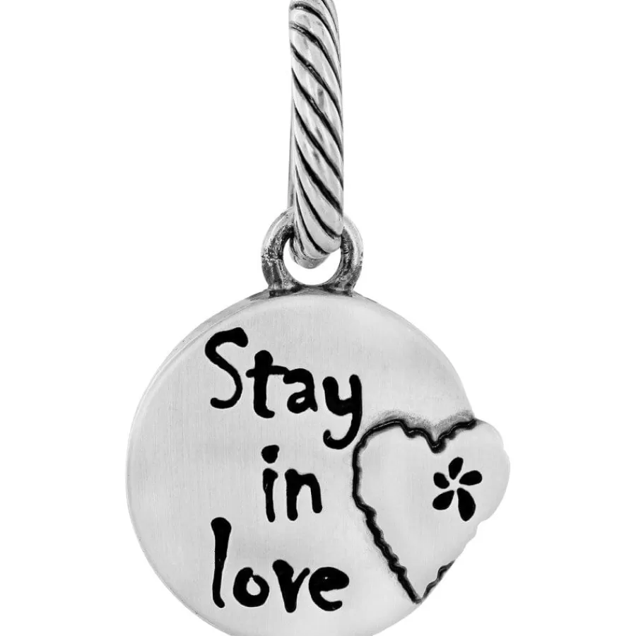 Charms>Brighton Pensieri In Love Charm BrushedSilver