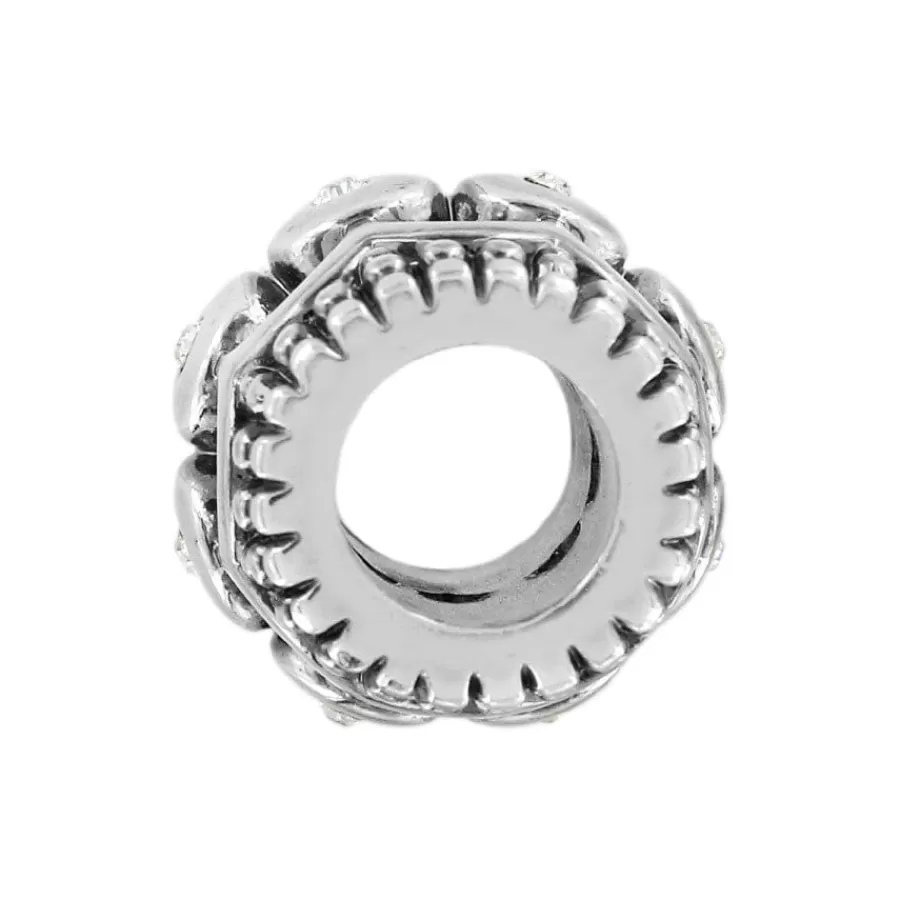 Beads & Spacers>Brighton Piazza Bead Silver