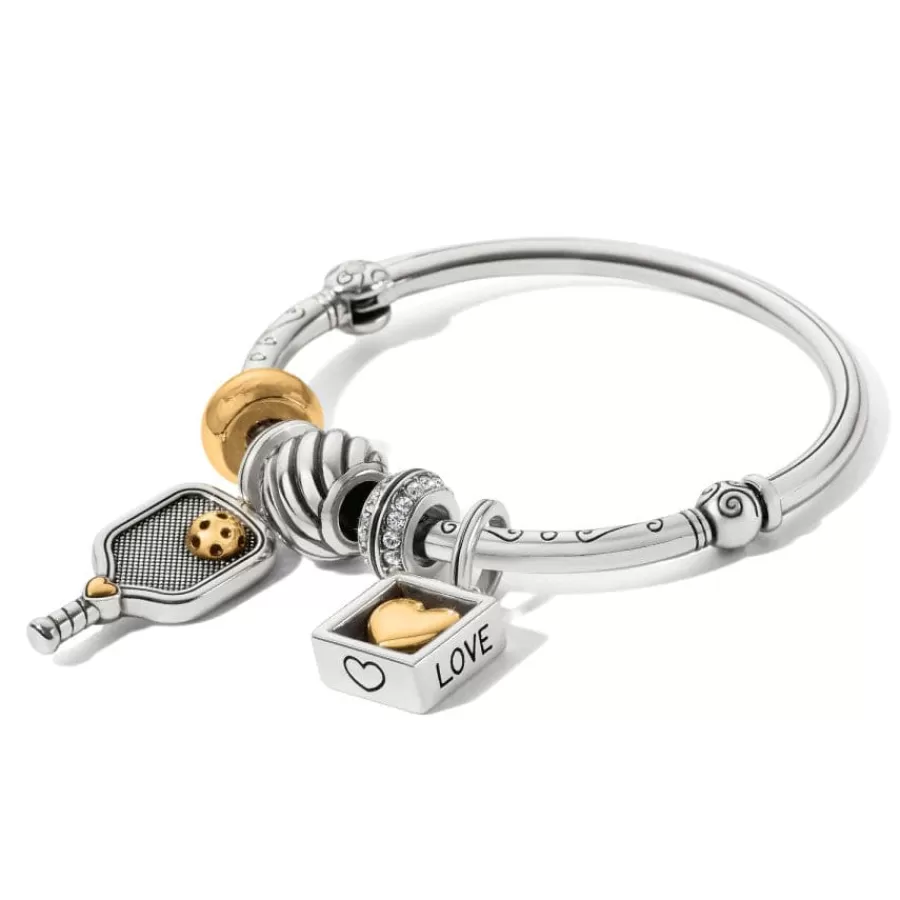 Ready-To-Wear Charm Sets>Brighton Pickleball Charm Bangle Silver-Gold