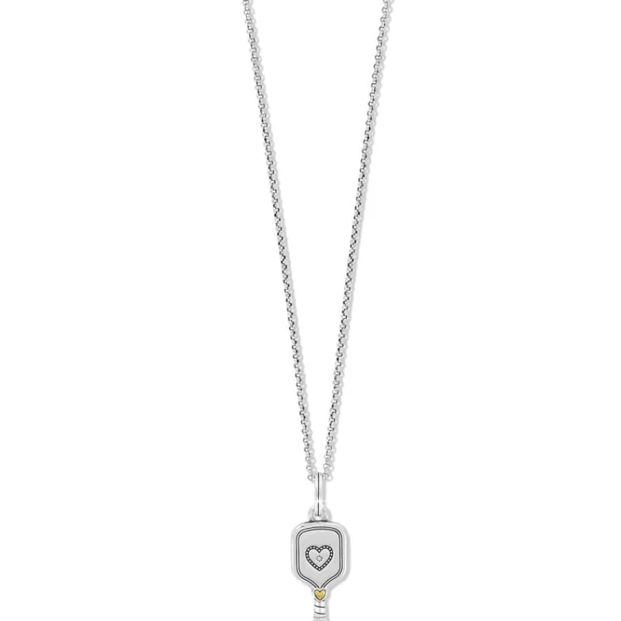 Ready-To-Wear Charm Sets>Brighton Pickleball Necklace Silver-Gold