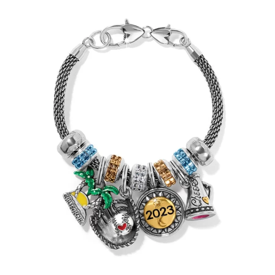 Ready-To-Wear Charm Sets>Brighton Play Ball Charm Bracelet Silver-Multi