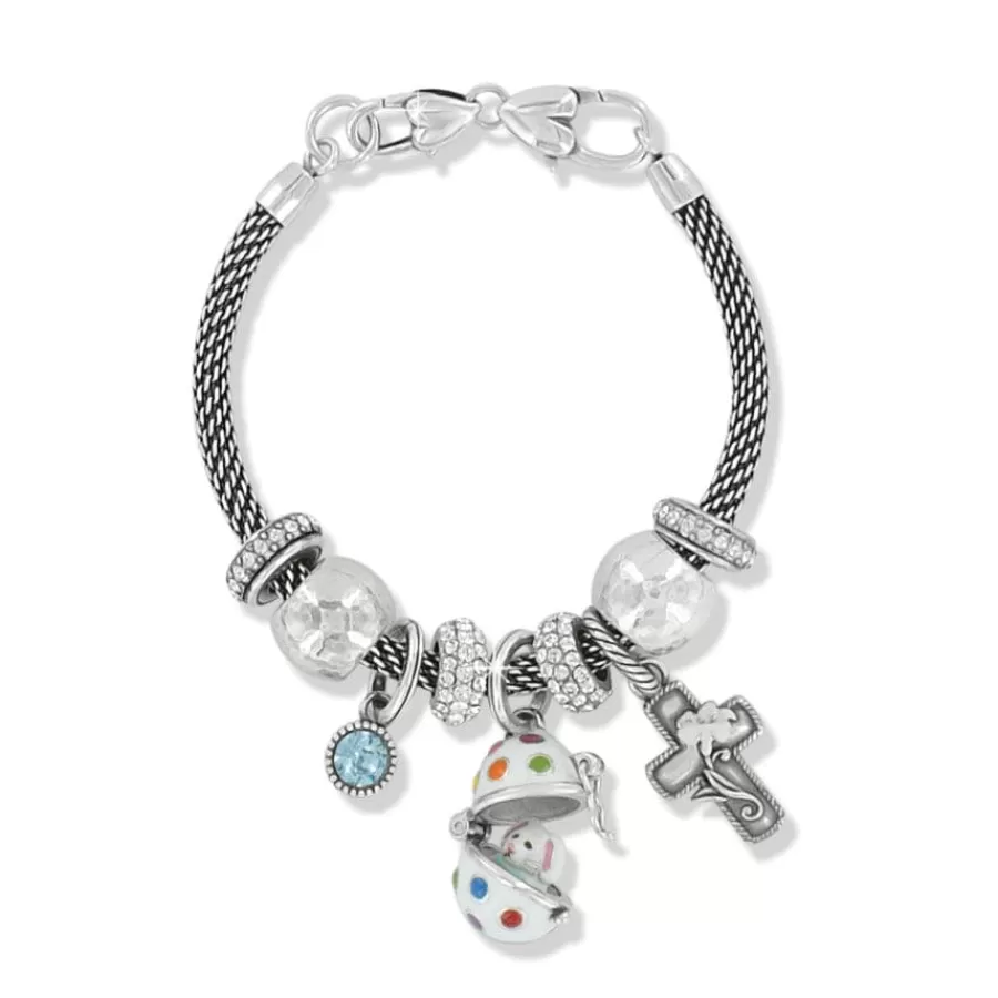 Ready-To-Wear Charm Sets>Brighton Polka Dot Easter Egg Charm Bracelet Silver-Multi