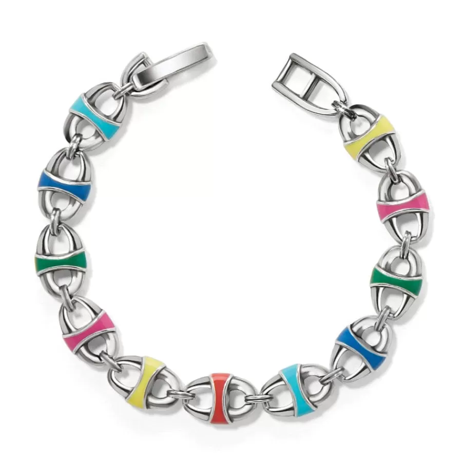 Bracelets>Brighton Portofino Link Reversible Bracelet Silver-Multi