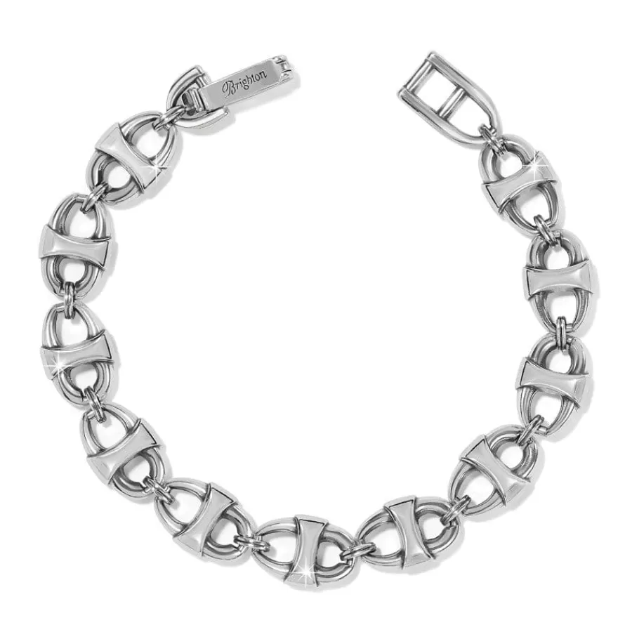 Bracelets>Brighton Portofino Link Reversible Bracelet Silver-Multi