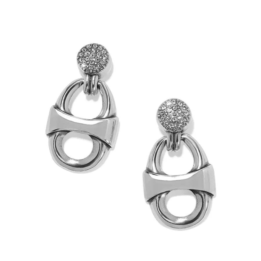 Earrings>Brighton Portofino Sparkle Drop Post Earrings Silver