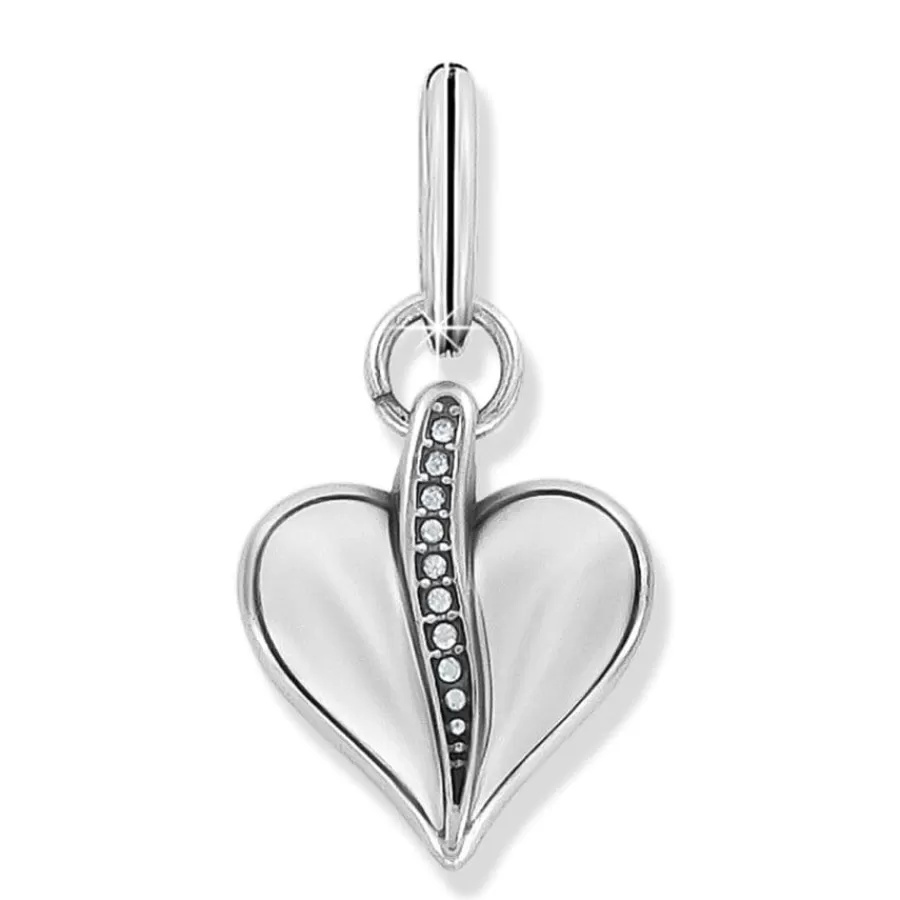 Charms>Brighton Precious Heart Charm Silver