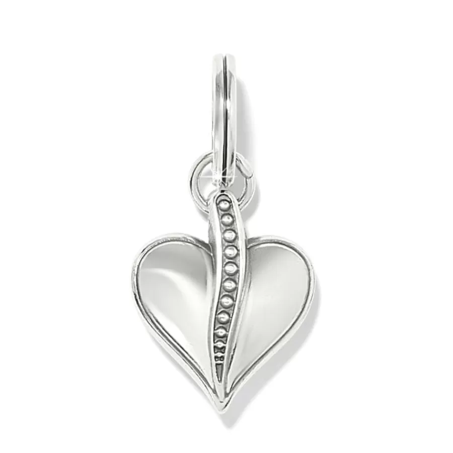 Charms>Brighton Precious Heart Charm Silver