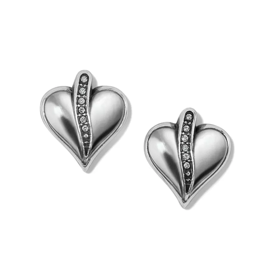 Earrings>Brighton Precious Heart Post Earrings Silver