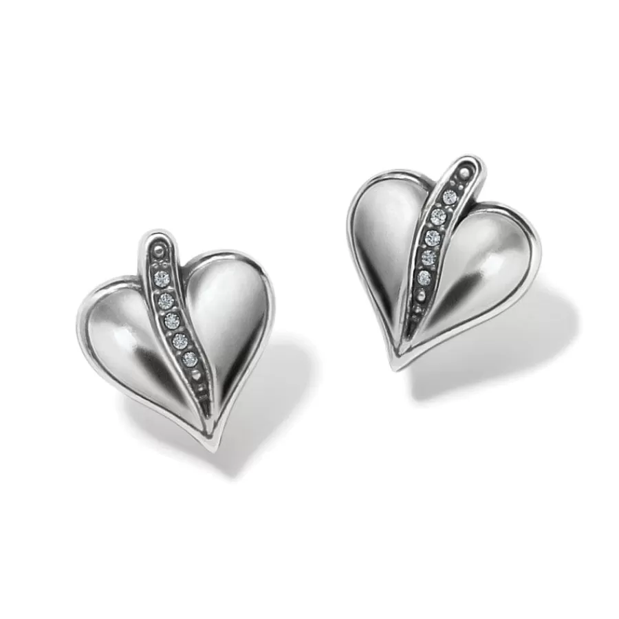 Earrings>Brighton Precious Heart Post Earrings Silver