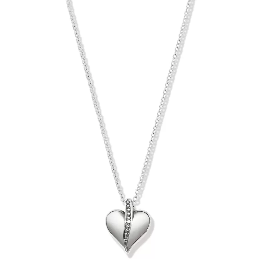 Necklaces>Brighton Precious Heart Two Tone Petite Necklace Silver-Gold