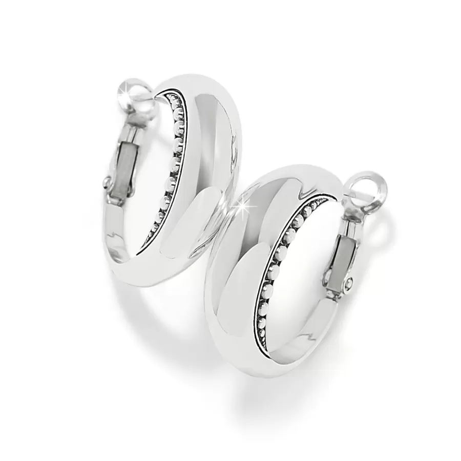 Earrings>Brighton Pretty Tough Arch Hoop Earrings Silver