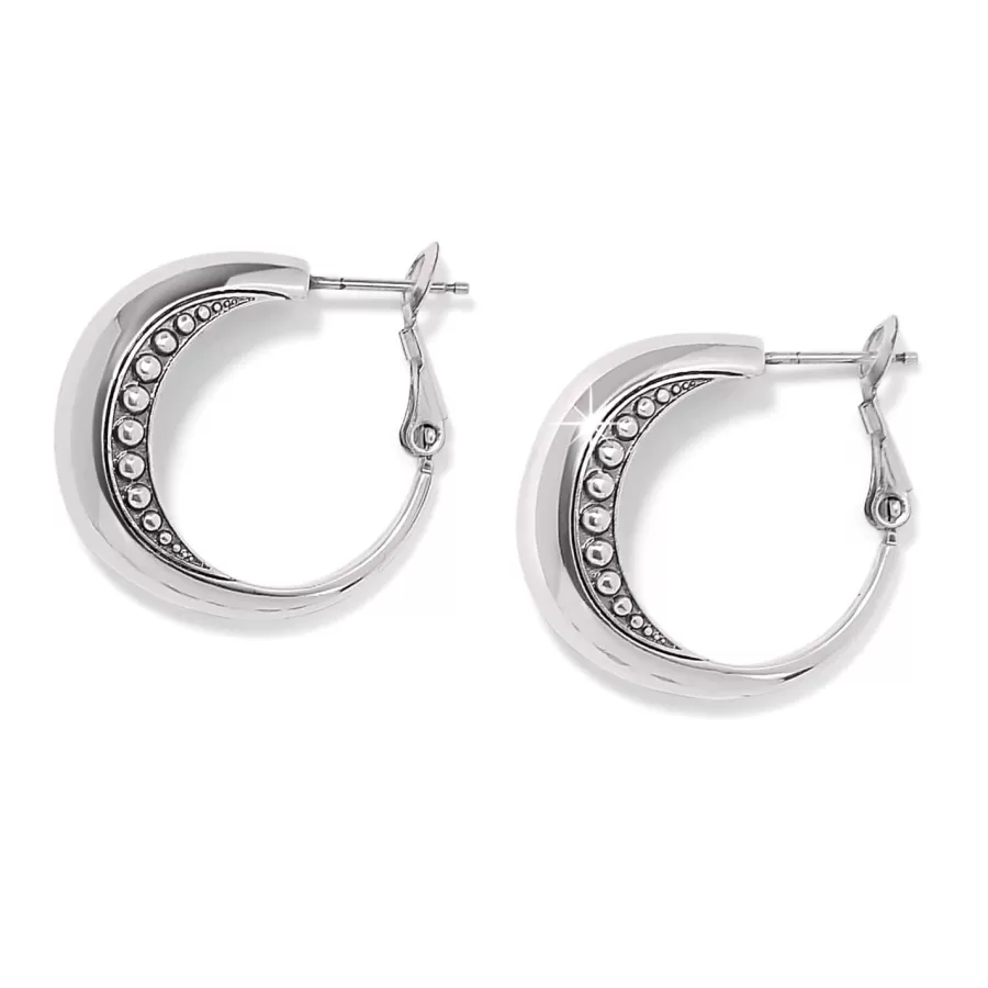 Earrings>Brighton Pretty Tough Arch Hoop Earrings Silver