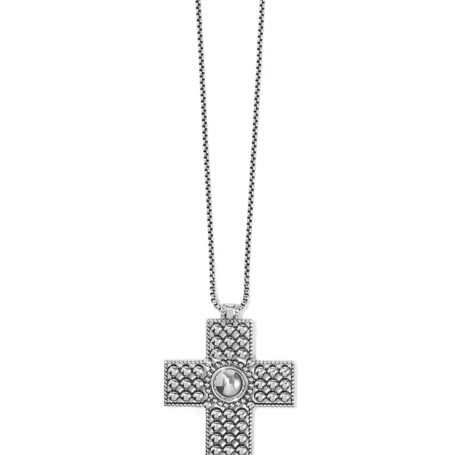 Necklaces>Brighton Pretty Tough Bold Cross Necklace Silver