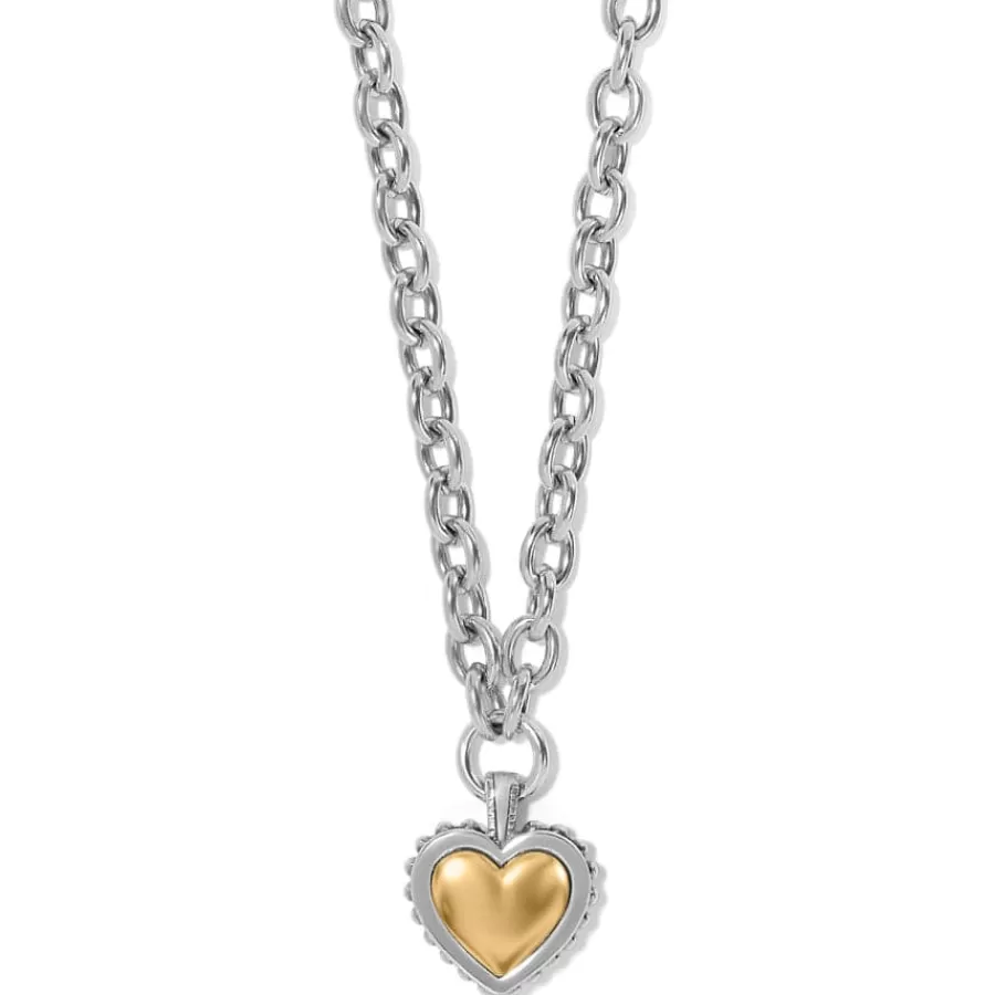 Necklaces>Brighton Pretty Tough Bold Two Tone Necklace Silver-Gold