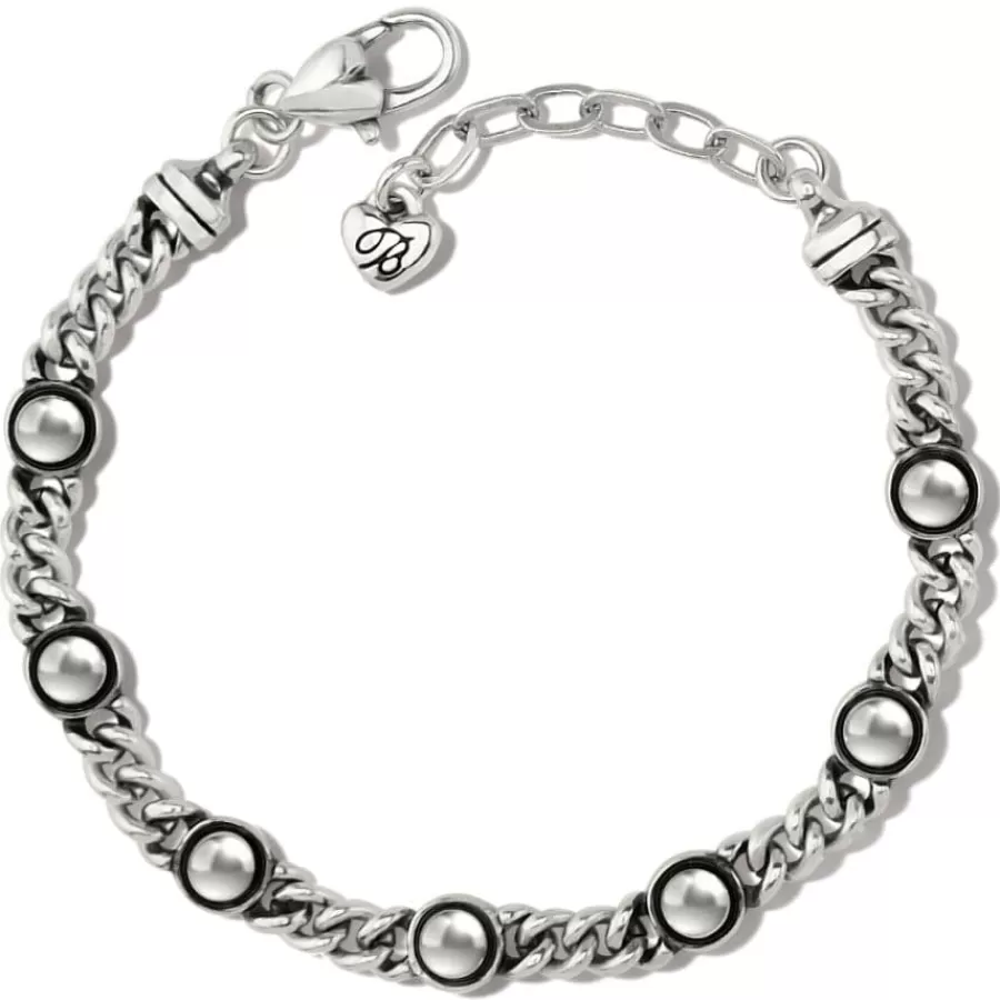 Bracelets>Brighton Pretty Tough Chain Bracelet Silver-Black