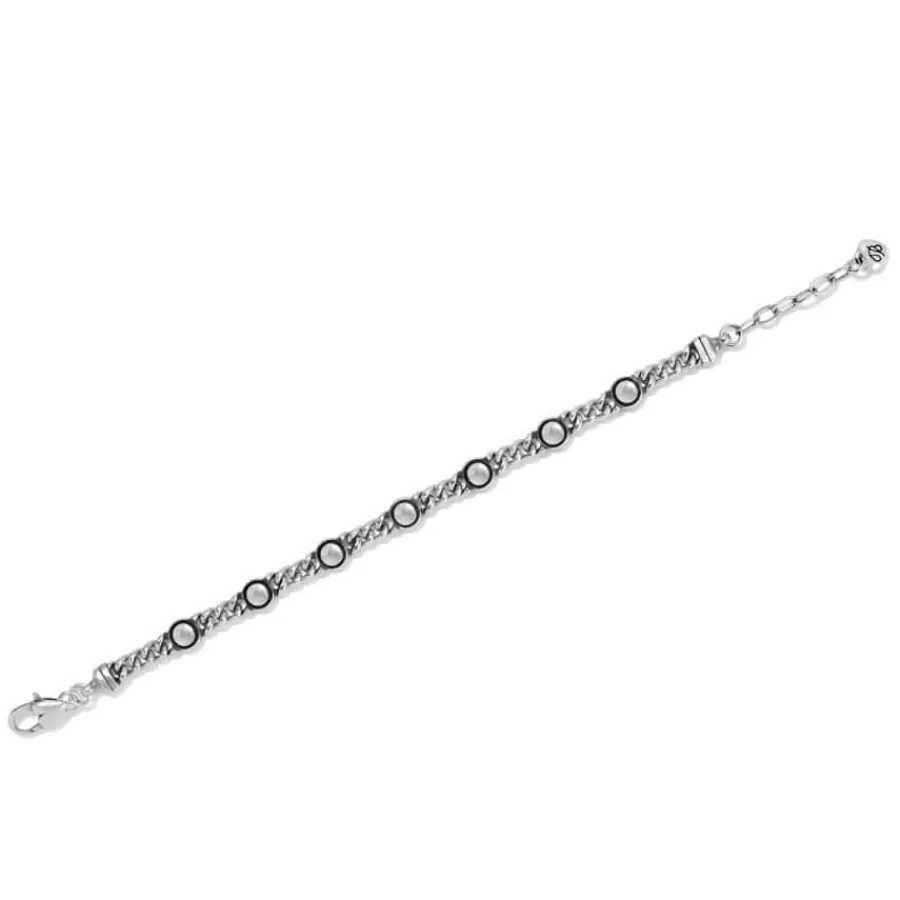 Bracelets>Brighton Pretty Tough Chain Bracelet Silver-Black