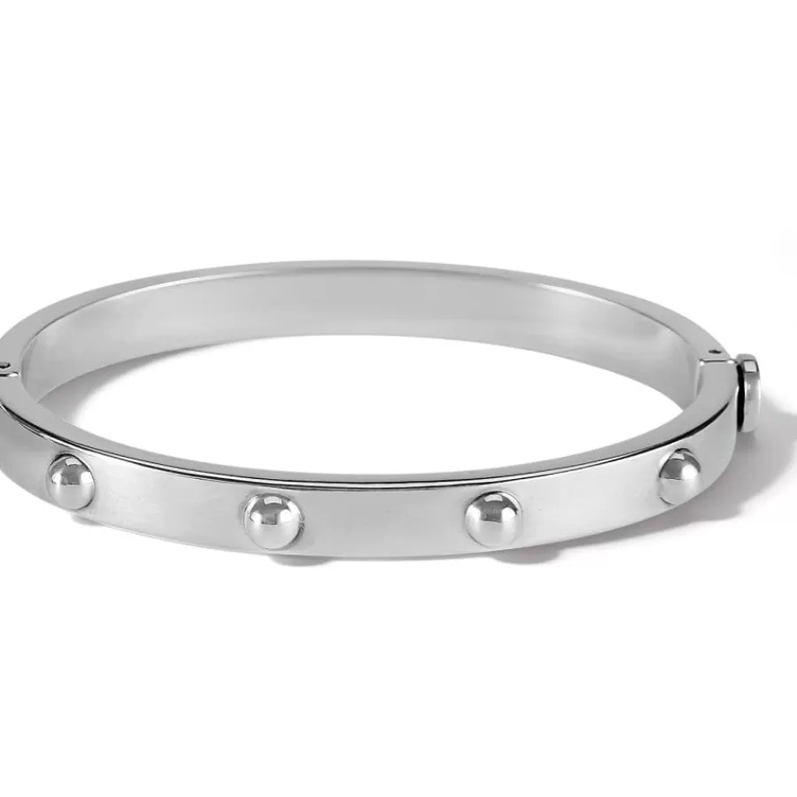 Bracelets | Smart Bands>Brighton Pretty Tough Groove Hinged Bangle Silver