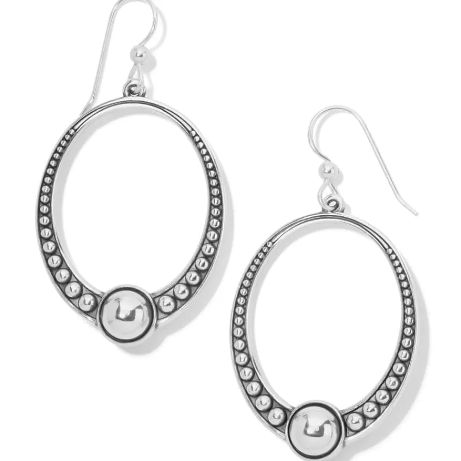 Earrings>Brighton Pretty Tough Oval French Wire Earrings Silver