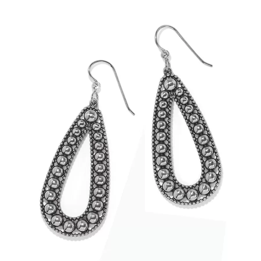 Earrings>Brighton Pretty Tough Pierced Tear Drop Earrings Silver