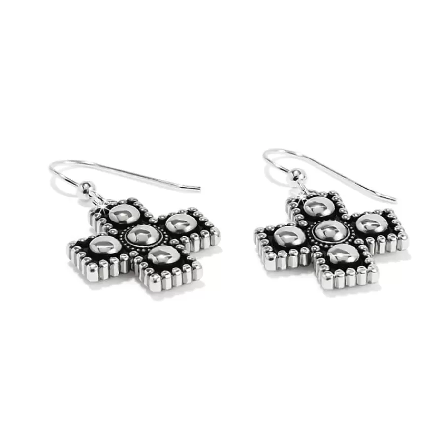 Earrings>Brighton Pretty Tough Small Cross Earrings Silver