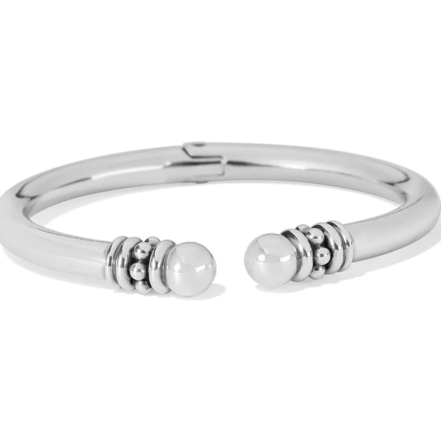 Bracelets | Smart Bands>Brighton Pretty Tough Stud Open Hinged Bangle Silver