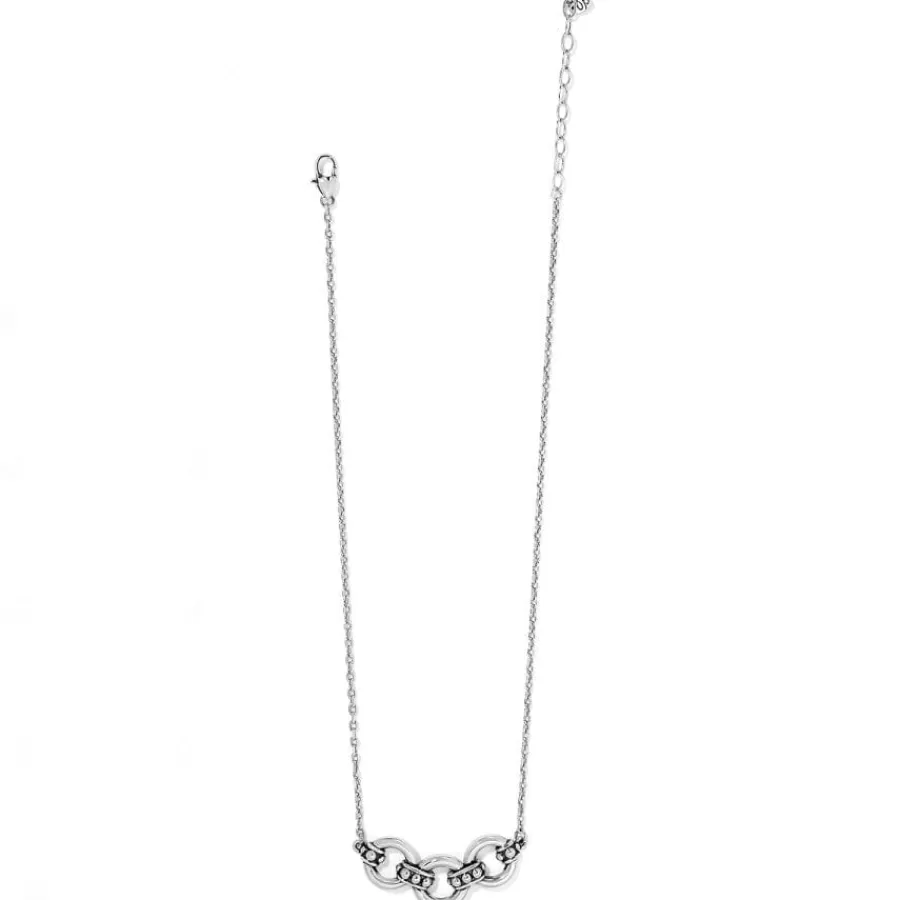 Necklaces>Brighton Pretty Tough Stud Trio Necklace Silver