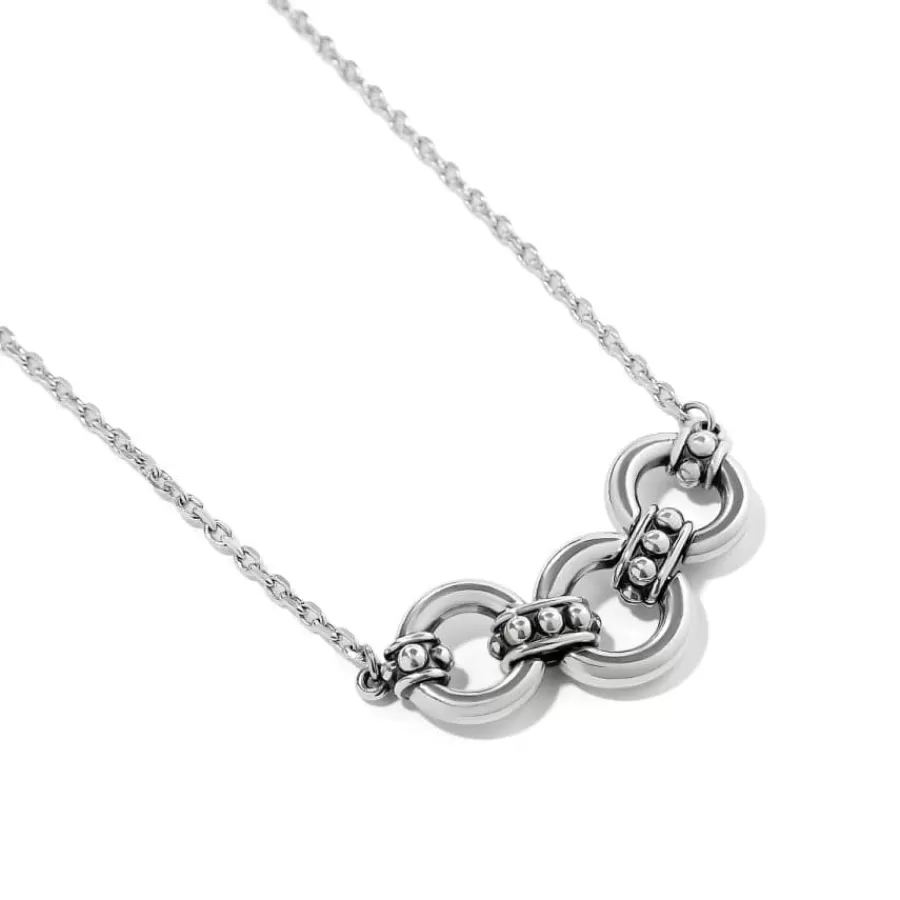 Necklaces>Brighton Pretty Tough Stud Trio Necklace Silver